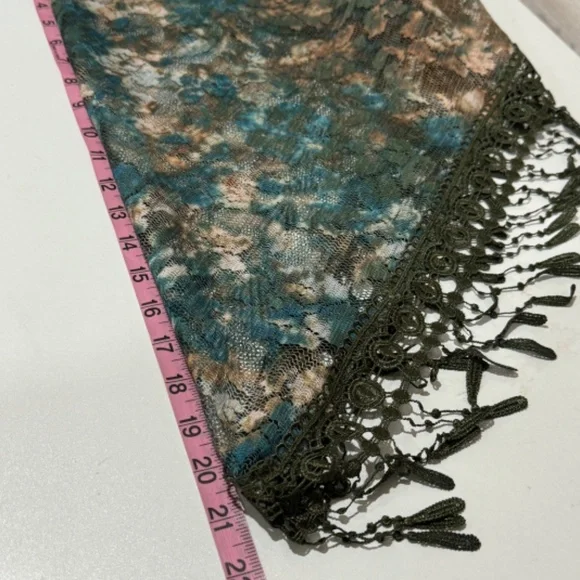 Floral Lace Embroidered Church Mantilla Scarf